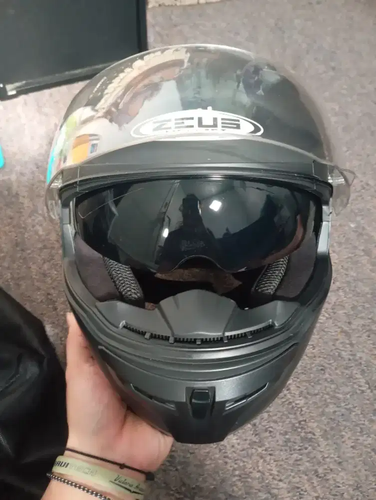 Zeus helmet full face double visor