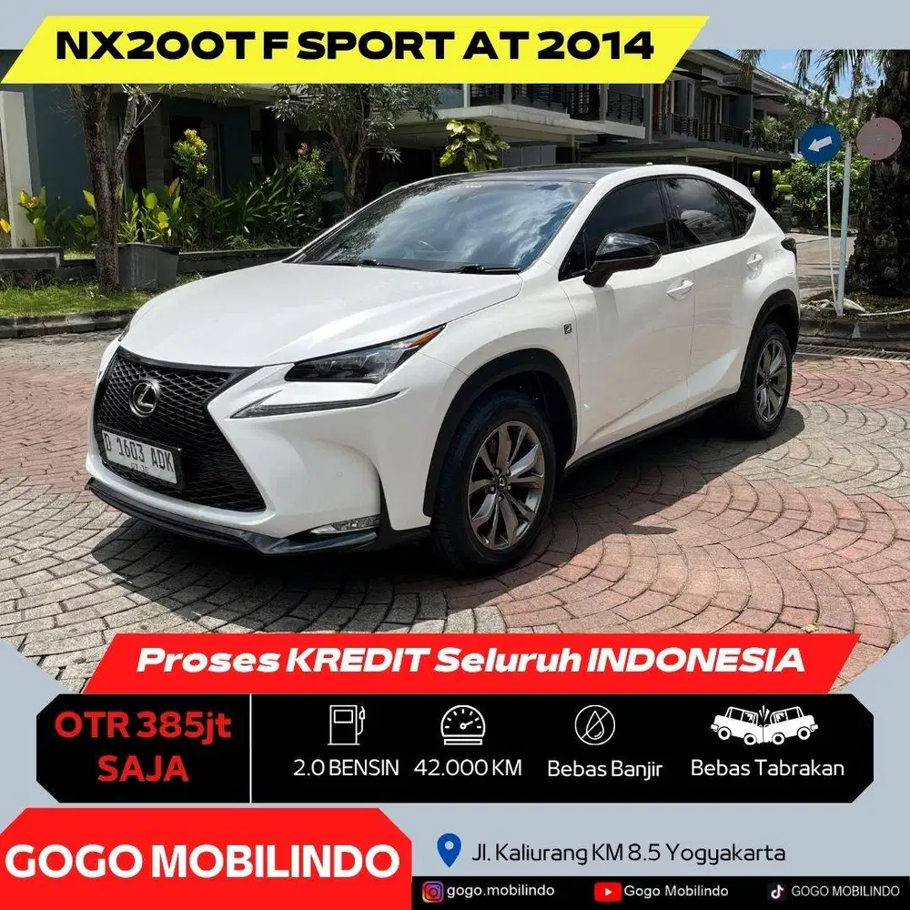 [Km42rb] Lexus NX200t F Sport Matic 2014 ANTIK Panoramic Bisa Kredit
