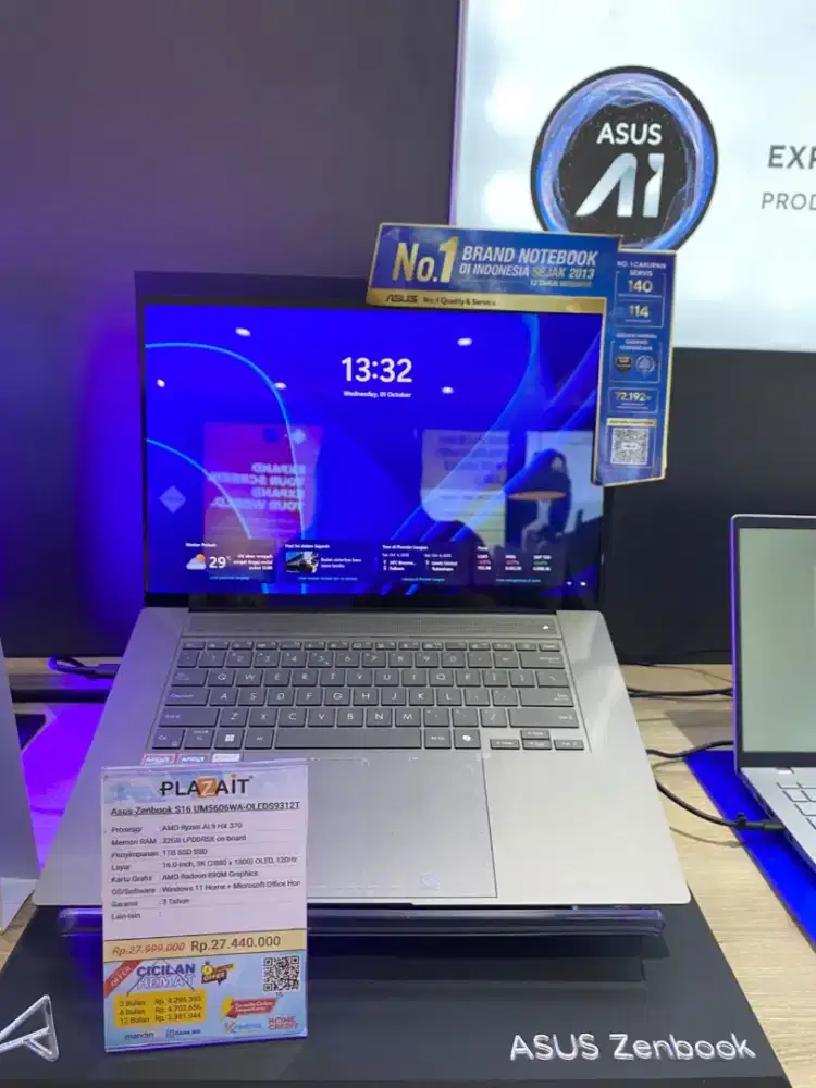 Kredit laptop asus zeenbook modal ktp