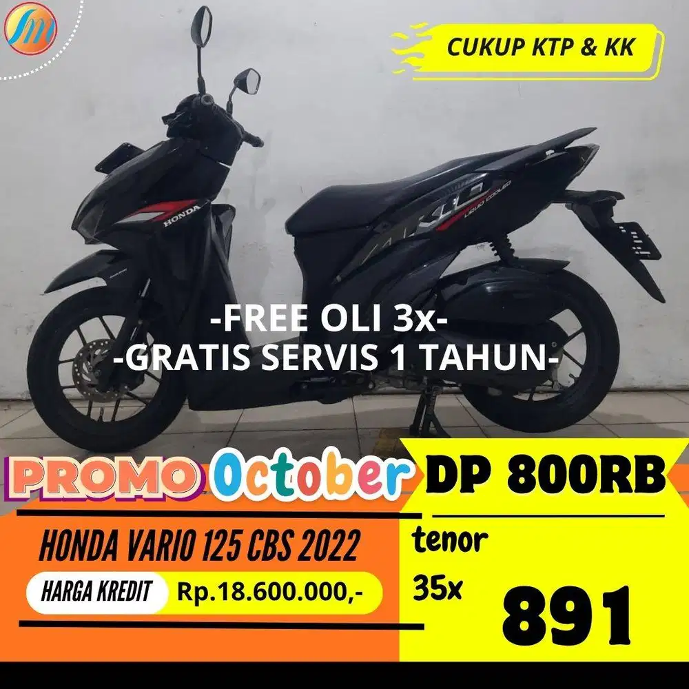 HONDA VARIO 125 CBS 2022 KREDIT DP 800RIBU ANGSURAN SANGAT RINGAN