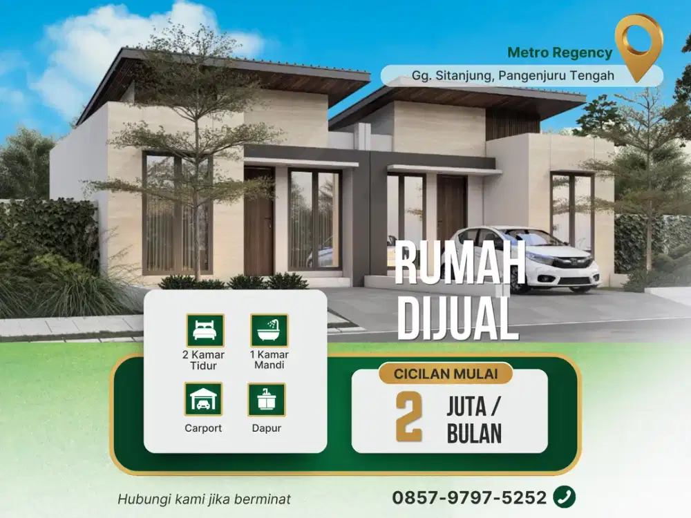 Rumah Minimalis Elite Purworejo Cicilan 2JT-an/bulan Free AC