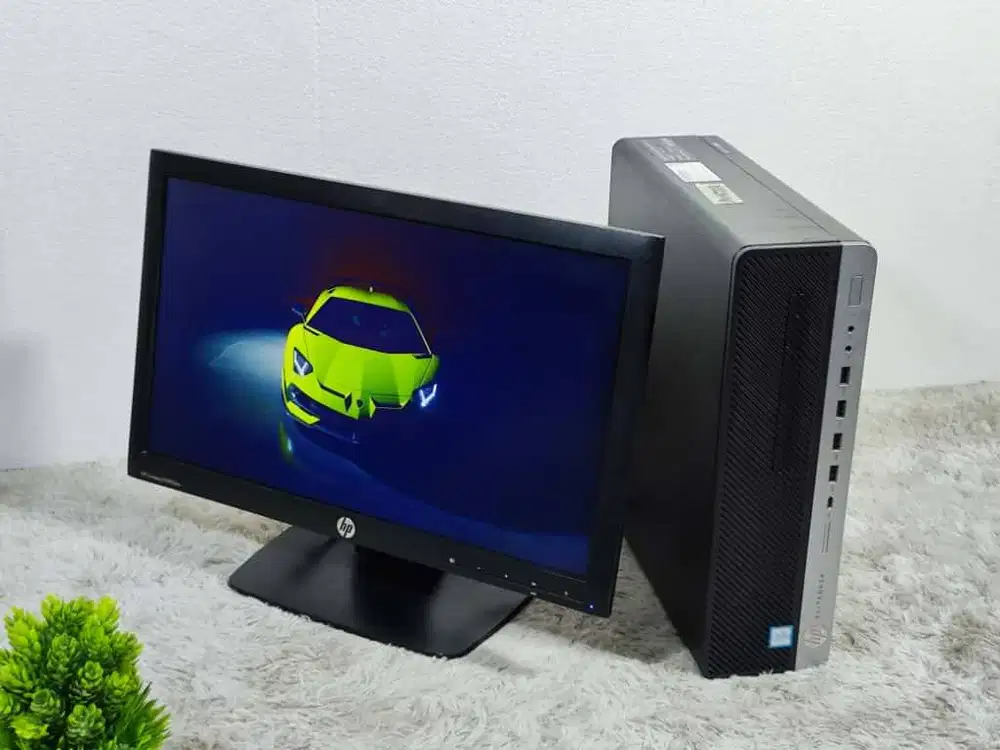 Paket Murah Komputer Cpu HP 800 G3 Ci5 Dobel Penyimpanan+LCD Siappakai