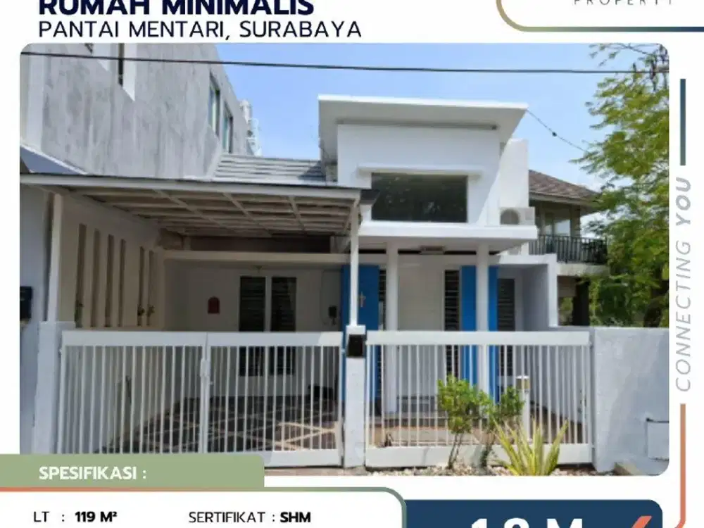 Rumah Di Pantai Mentari Surabaya Minimalis Dan Siap Huni Full Furnish