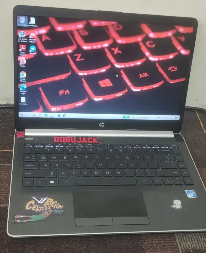 Dijual HP14s Intel N4205U Ram 8GB DDR4 SSD 128GB LAYAR 14IN 2.2jt