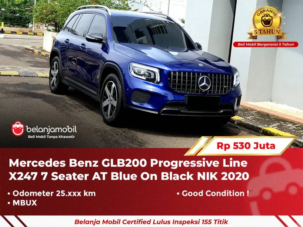 [ GARANSI 5TH ] Mercedes Benz Mercy GLB 200 GLB200 Blue 2020/2021