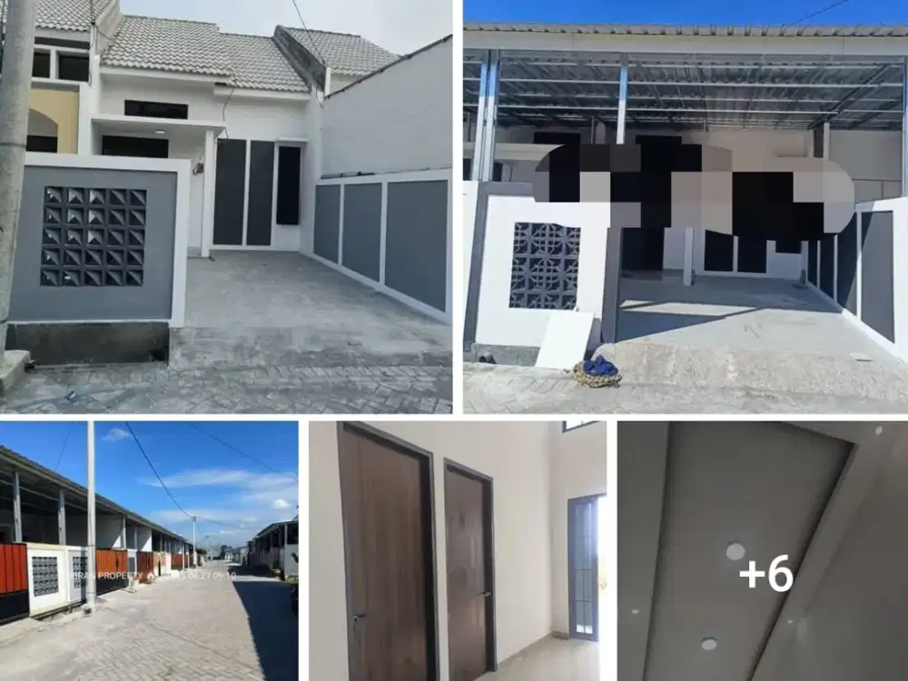 Rumah baru siap huni Sukodono jalan 7 meter paving SHM split