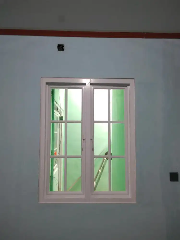 Jendela double aluminium+ ornamen