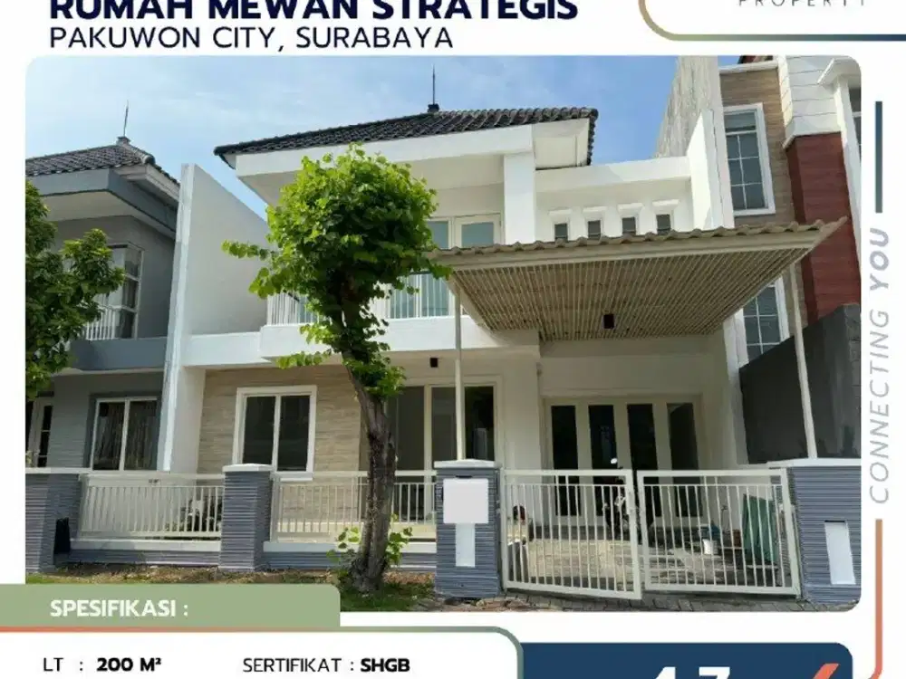 Rumah Di Pakuwon City San Antonio Surabaya Bagus Terawat