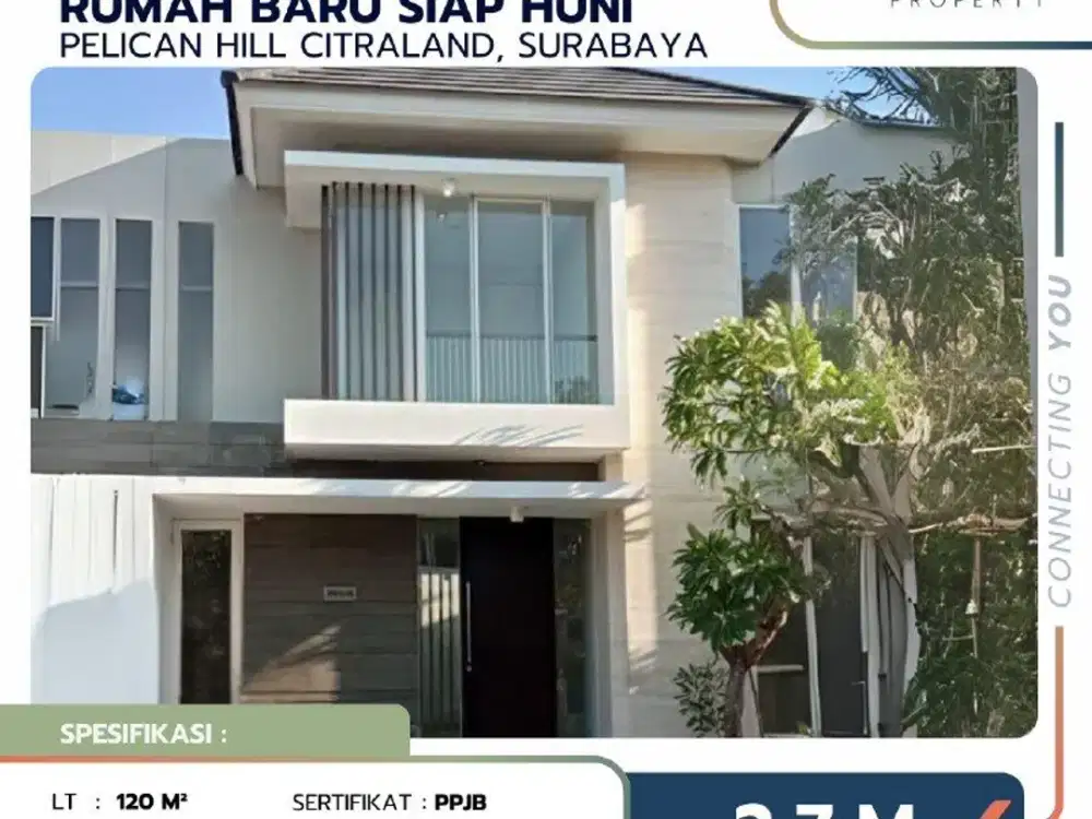 Rumah Di Pelican Hill Citraland Surabaya Baru Bagus Minimalis