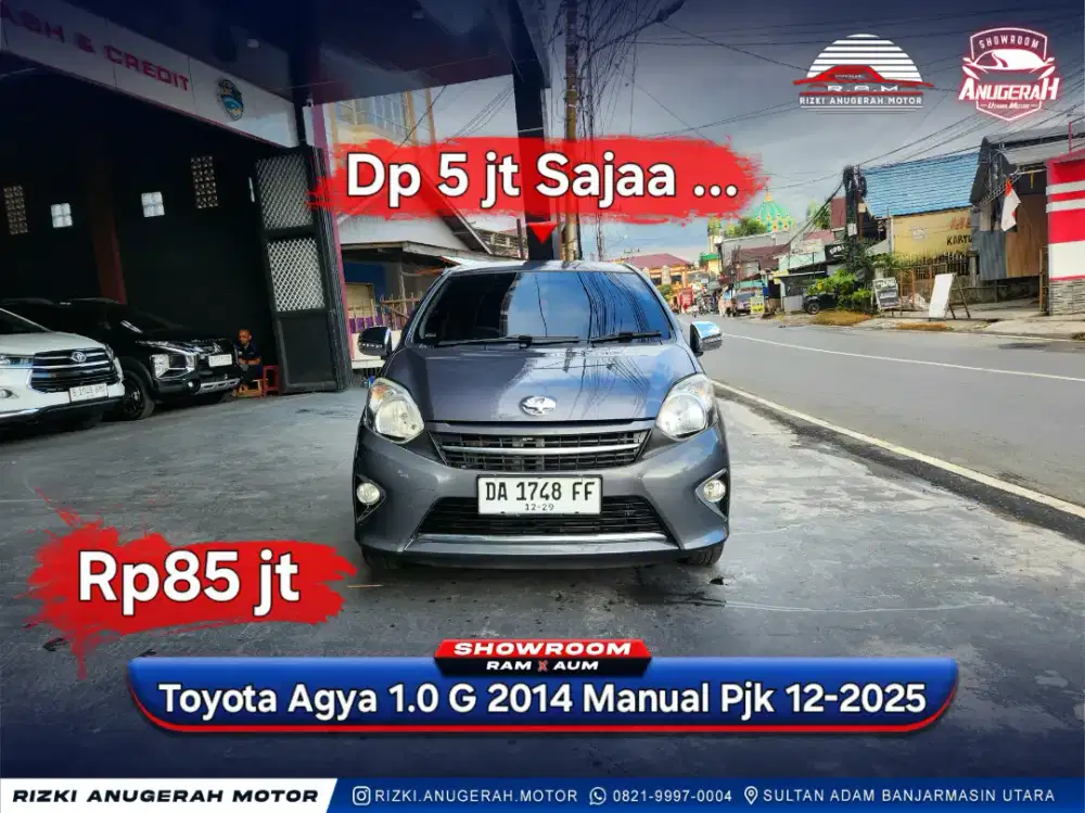 Dp 5jt Agya 1.0 G MT 2014