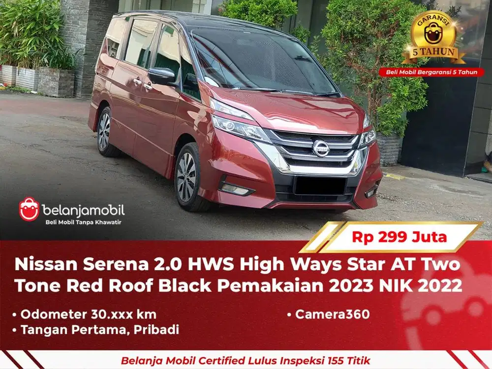 [ GARANSI 5TH ] Nissan Serena 2.0 HWS High Ways Star AT 2022/2023
