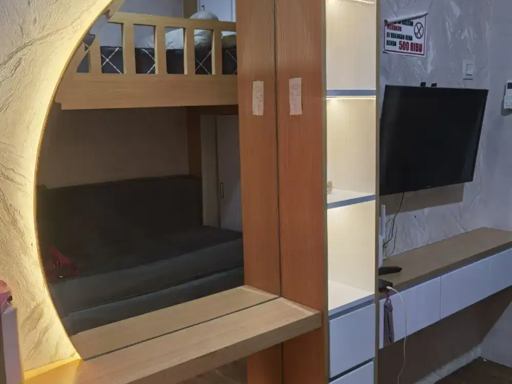 Apartemen Studio Sewa Tahunan Green Pramuka City Bagus Siap Huni