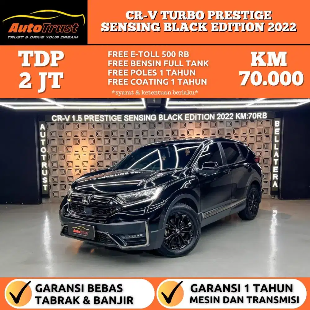 CASH 450 JUTA | HONDA CRV 1.5 TURBO PRESTIGE BLACK EDITION 2022