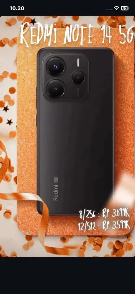 Redmi note 14 5g 8/256