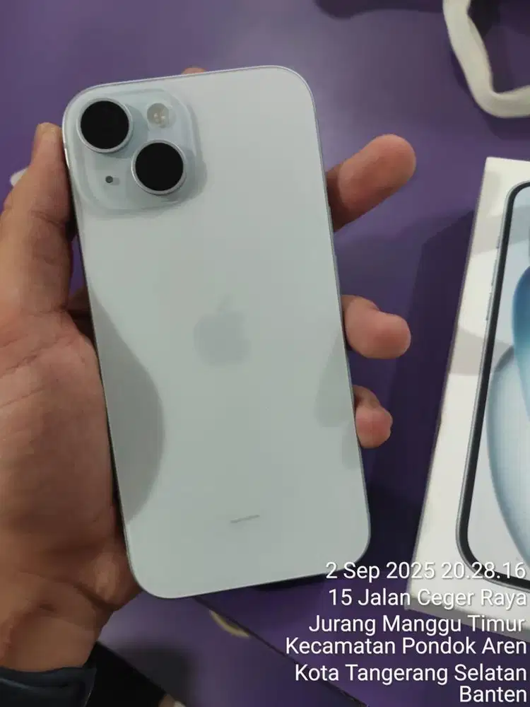 IPhone 15, 128gb, Blue, Garansi On