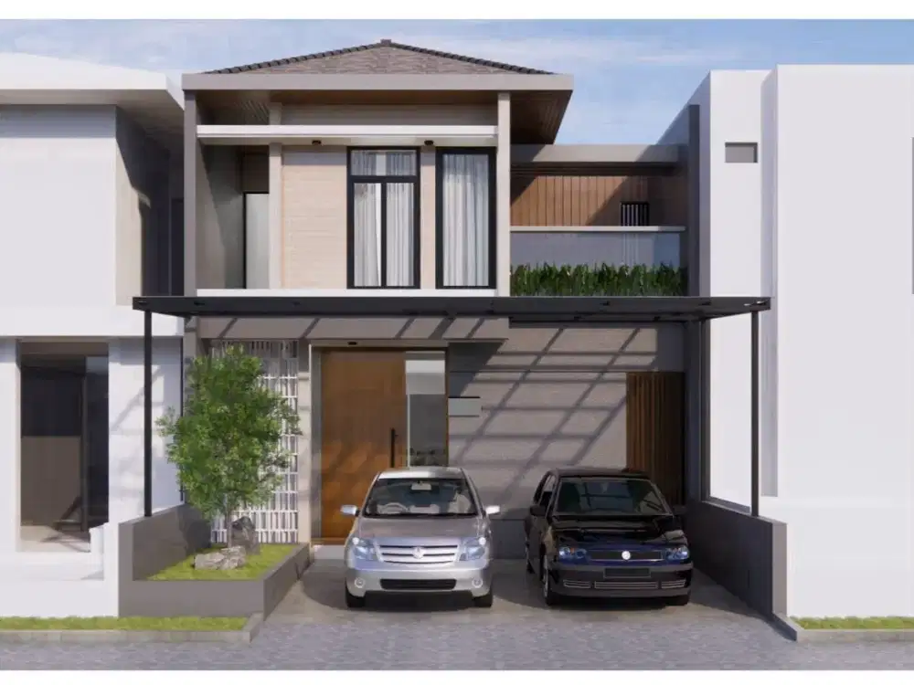 2 Lantai Rumah Minimalis di Dian Istana Mocca Vrbana