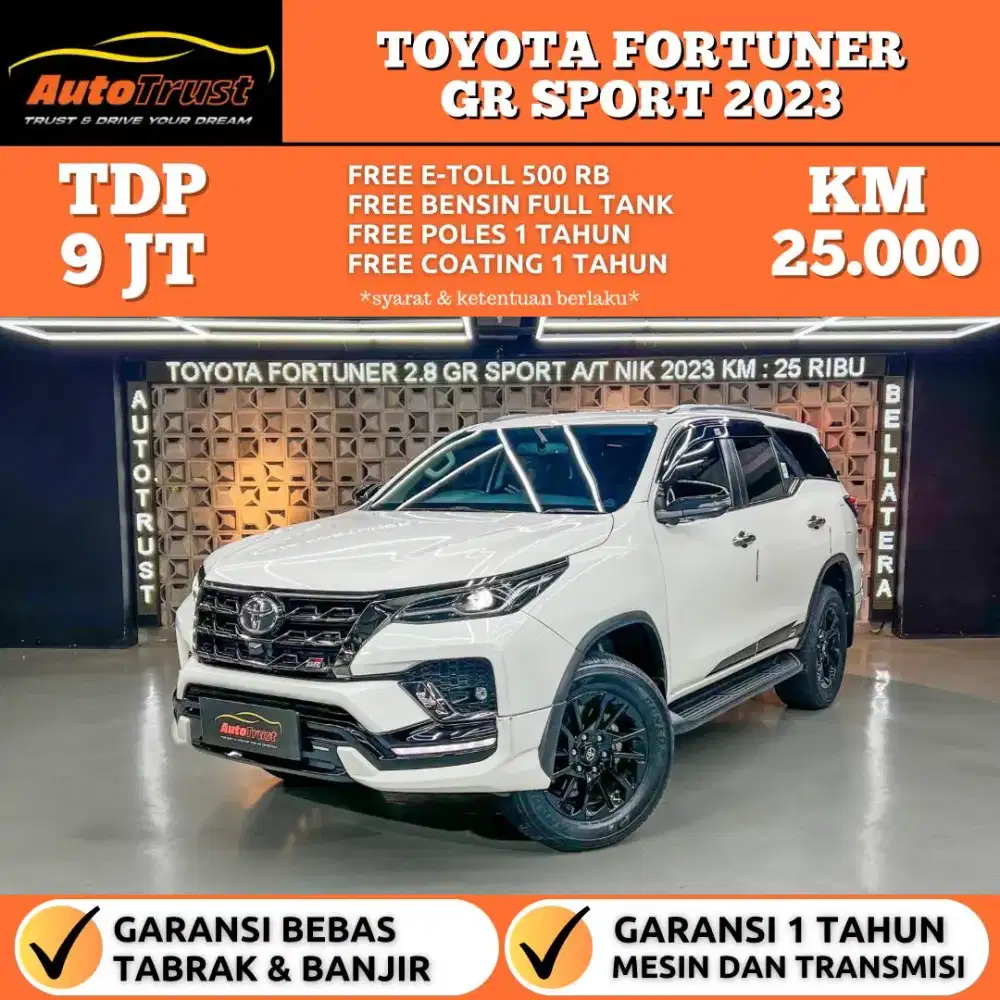 CASH 535 JUTA | TOYOTA FORTUNER 2.8 GR SPORT 4X2 DISEL AT 2023