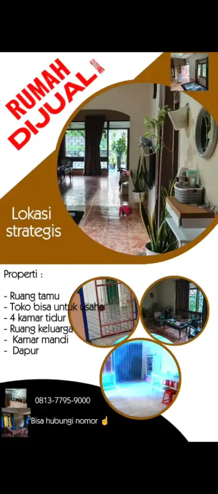 DI JUAL RUMAH STRATEGIS - PINGGIR JALAN
