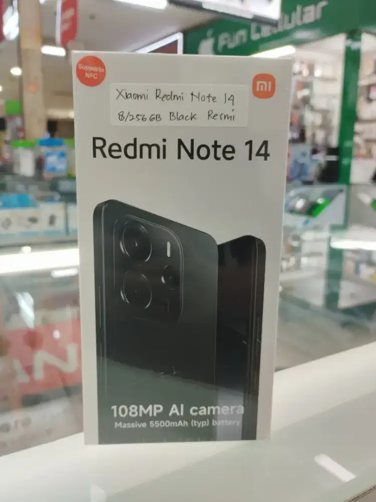 Xiaomi Redmi Note 14 4G 8/256GB Black Resmi New BNIB
