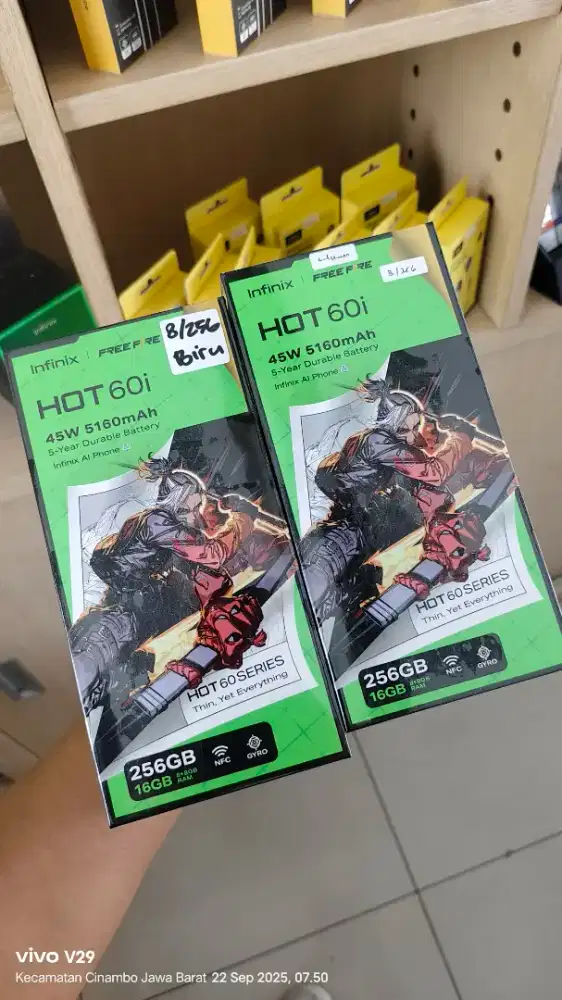 Infinix Hot 60i 8+8/256gb NFC Baru segel box spesial promo