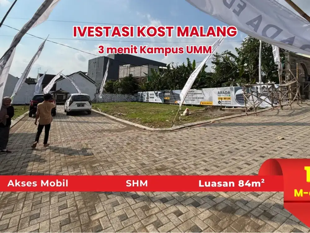 Tanah & Bangunan Kos 84 m² – Prospektif Dekat UMM