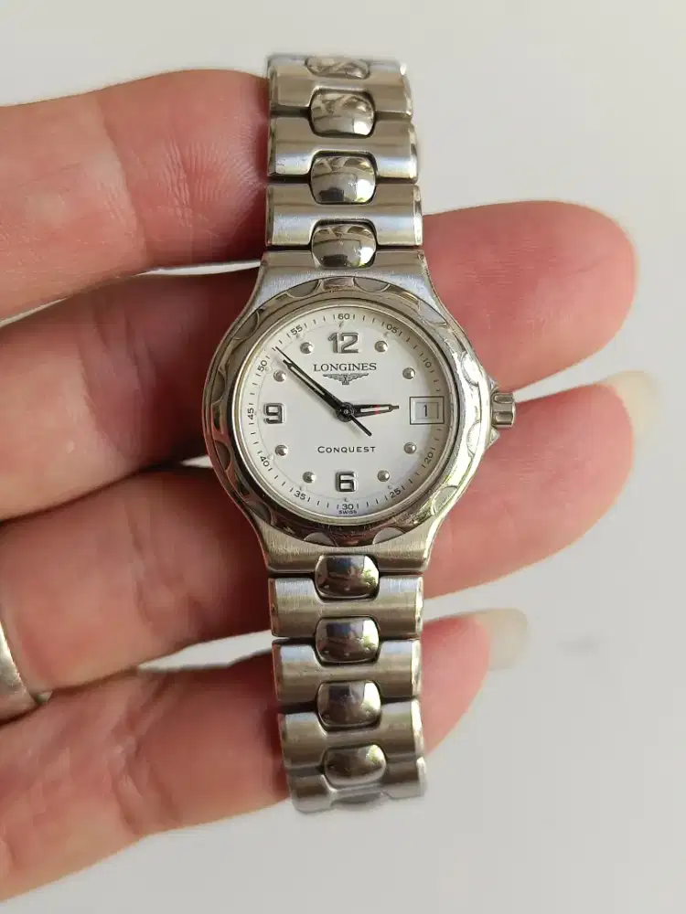 Longines Conquest wanita original bekas bagus normal semua