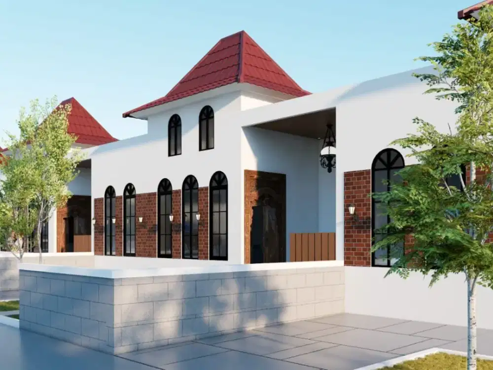 Rumah Konsep Villa Harga 500Jt-an Di Utara Prambanan, Lengkap Dengan Kolam Renang