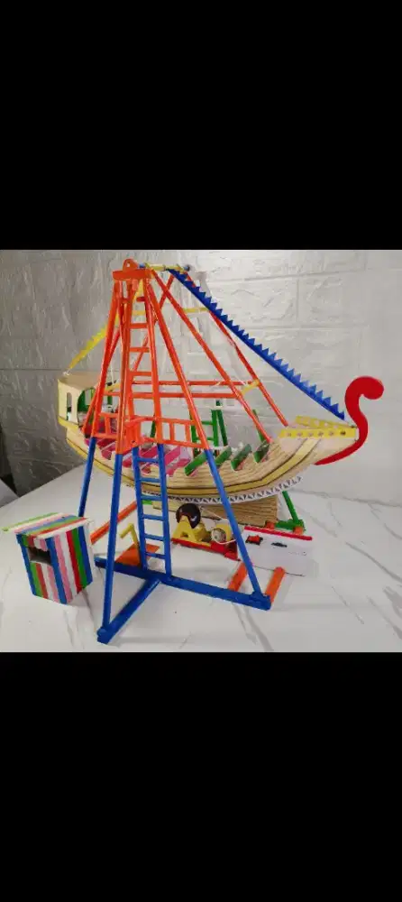 Dijual miniatur kora-kora pasar malam 99%mirip aslinya