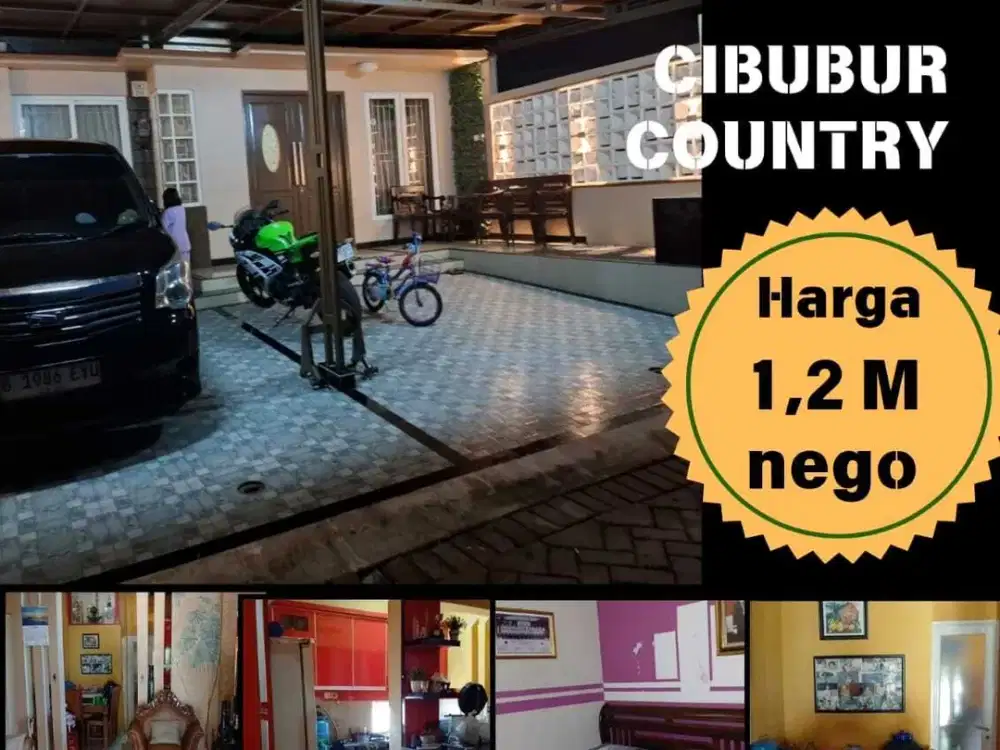 Jual Cepat Rumah Cantik Siap Huni. 1,2 M Nego. Cibubur Country Cikeas.