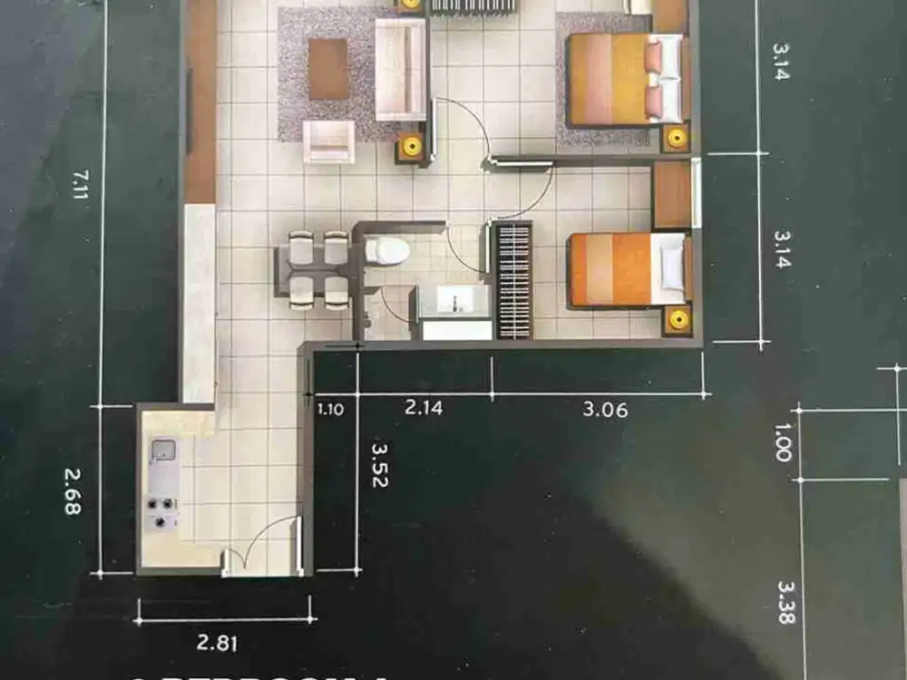 FOR SALE 2BR SEMI FURNISHED THE ACCENT BINTARO
