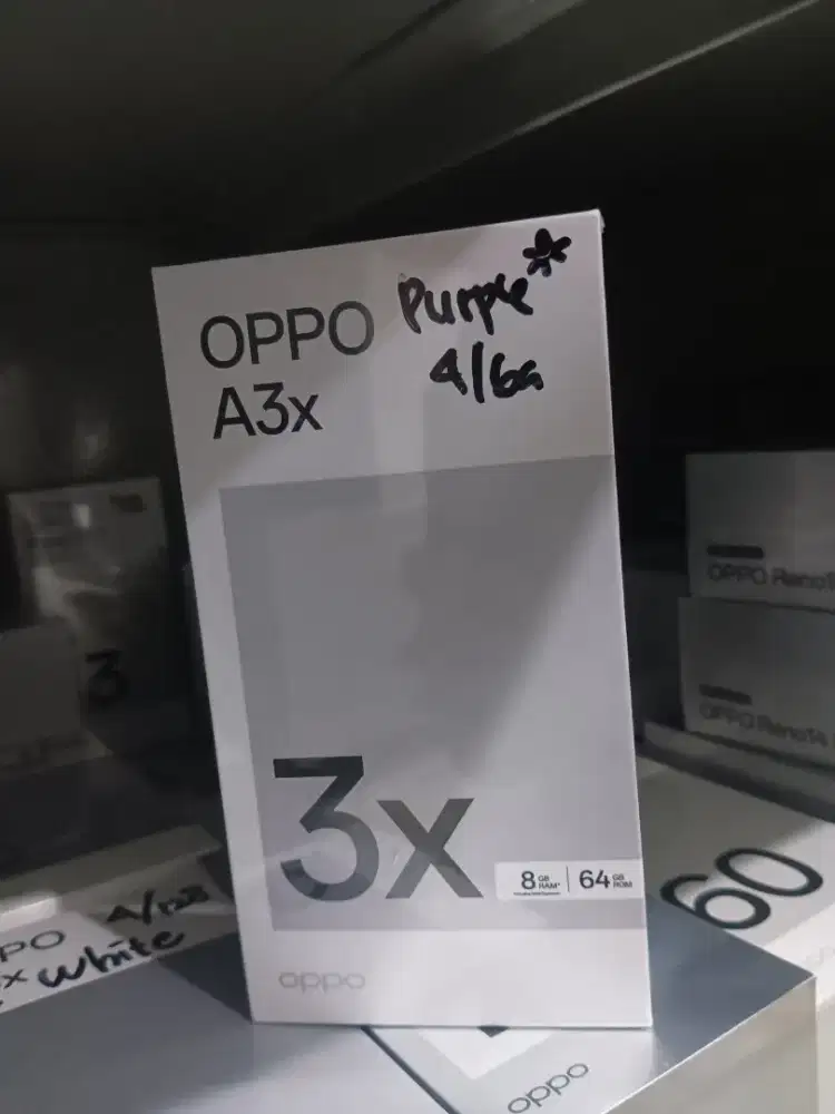 Oppo a3x 4/64 new garansi resmi promo Bandung