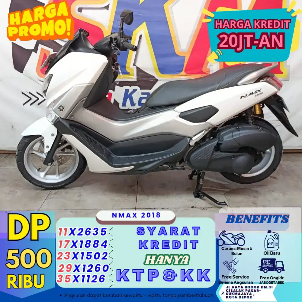 (Yamaha NMAX 2018 promo DP murah proses 1 hari bawa plg motor)