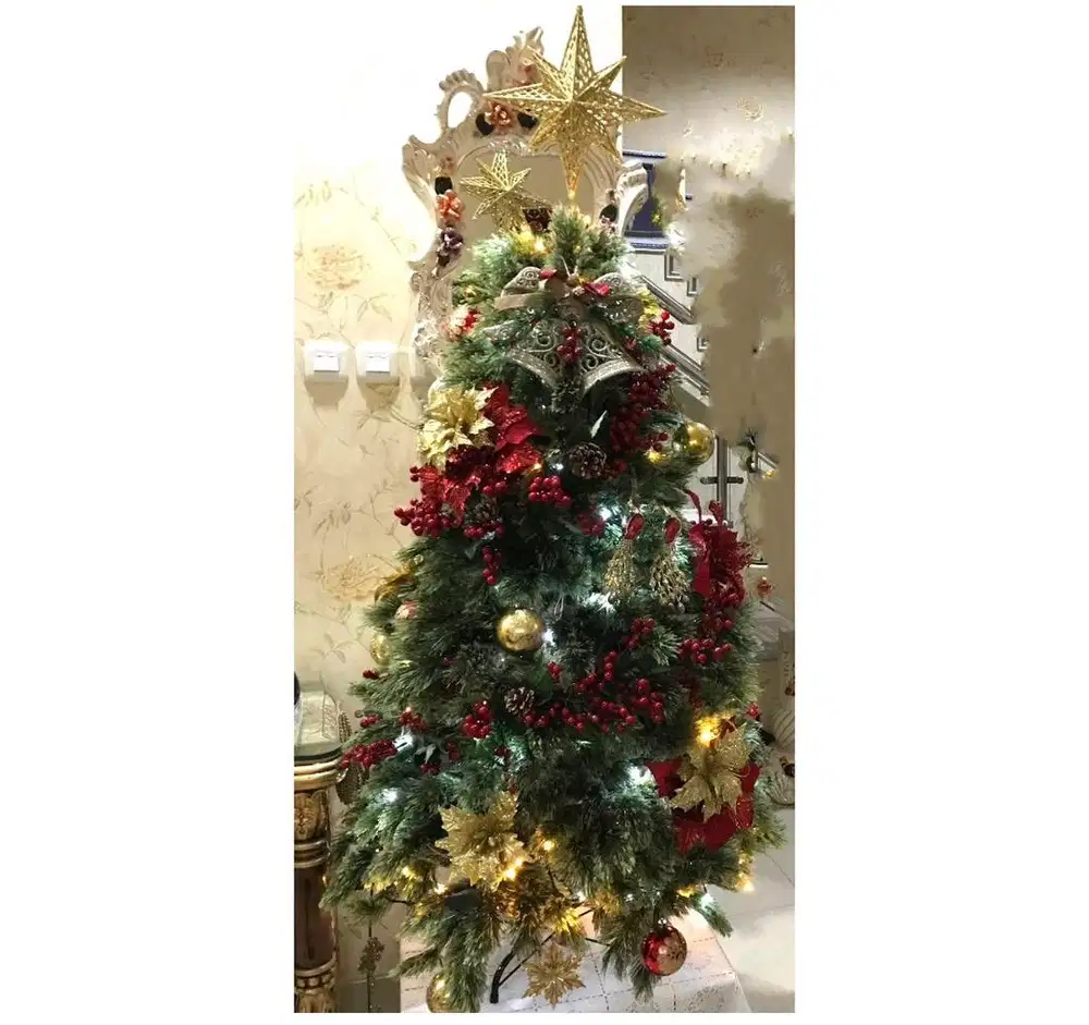 Set Pohon Natal Dan Dekorasi Komplit Baru Istimewa. Harga Nego