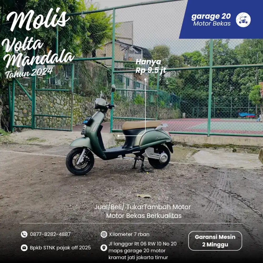 Molis Volta Mandala Kuat sampe 60km Tahun 2024 Pajak Off