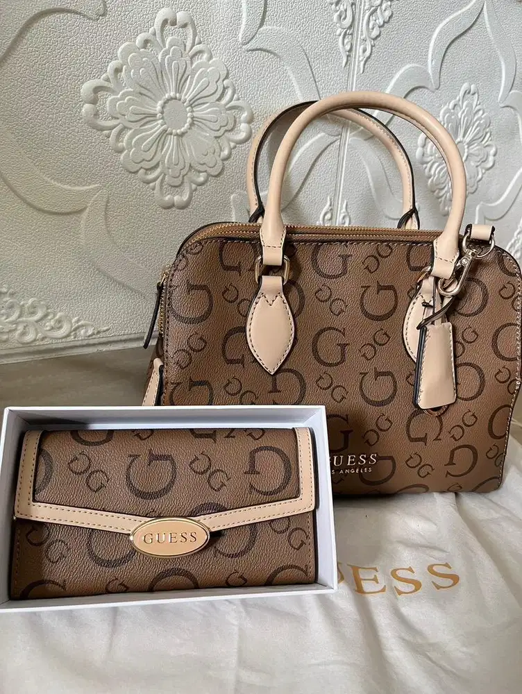 Set Tas dan Dompet Guess Baru Ori Mulus No Minus