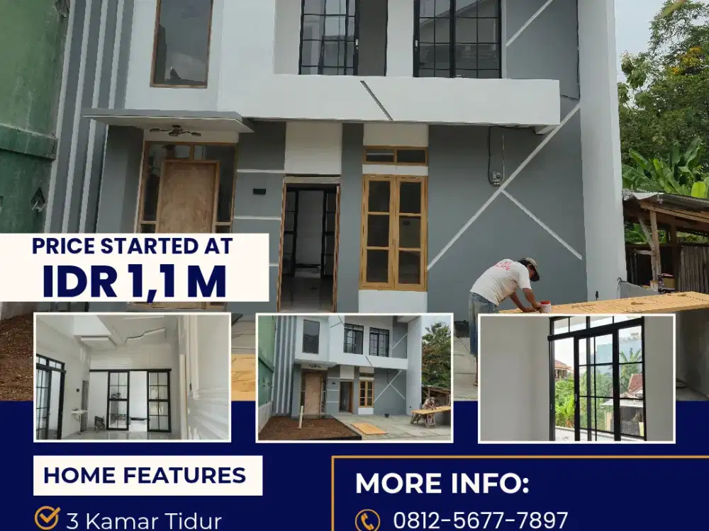 RUMAH MEWAH DUA LANTAI TERDEKAT KE UNILA
