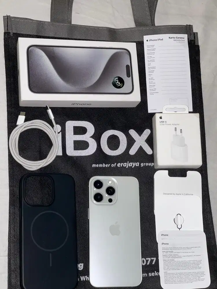 iPhone 15 Pro Max 256 GB BH 97% Garansi iBox on