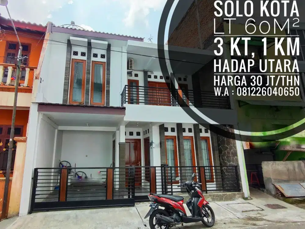 Kontrakan Area Solo Kota Dekat Paragon, SGM, Baron