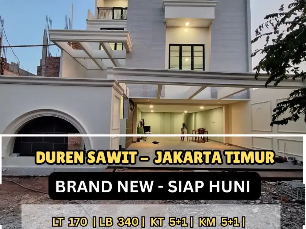 Di Jual Rumah dalam townhouse di Area Duren sawit Jakarta Timur