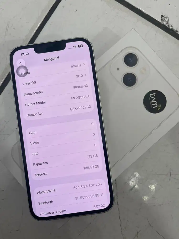 Iphone 13 128GB resmi TAM like new