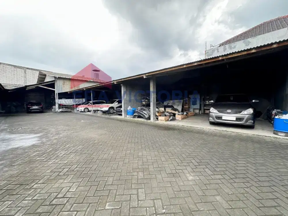 Gudang Dijual Lokasi Depan Perumahan Srimaya, Strategis ditepi jalan