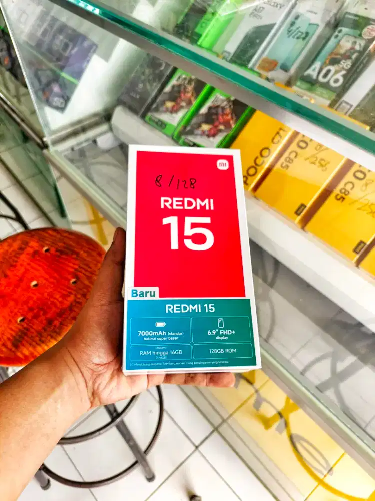 REDMI 15 8/256 NEW SEGEL PROMO TERMURAH