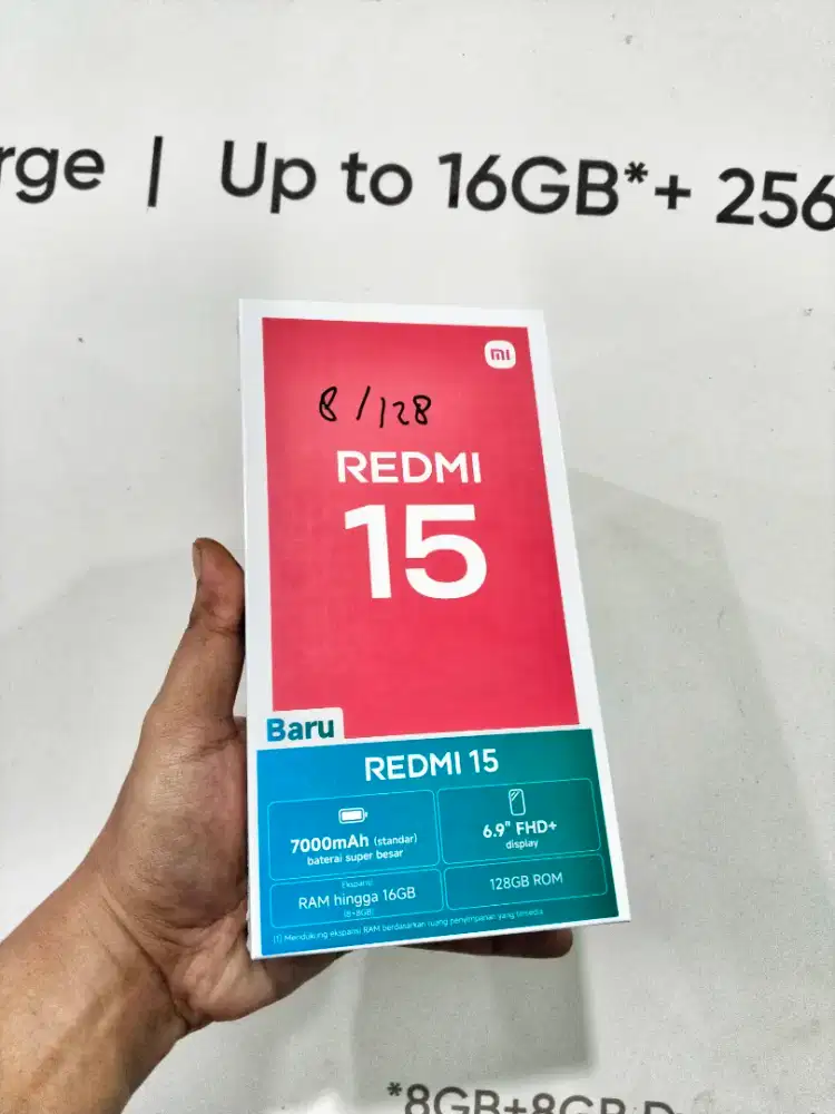 REDMI 15 8/256 NEW SEGEL PROMO PALING MURAH