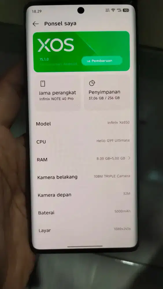 HP INFINIX NOTE 40 PRO 8/256