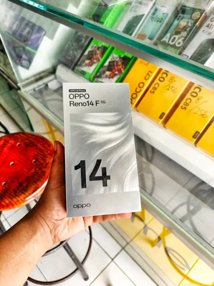 OPPO RENO 14F 5G 8/256 NEW SEGEL PROMO TERMURAH