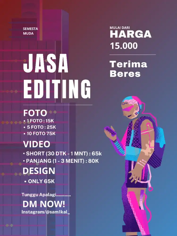 JASA DESAIN, EDIT FOTO / VIDEO