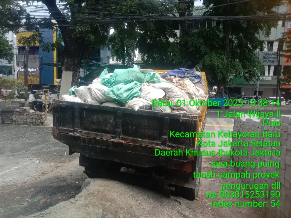 Tukang buang puing sampah Dll