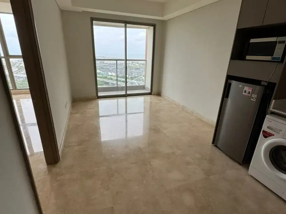 Disewakan Apt Gold Coast PIK type 1BR size 51m Semi furnish rapi