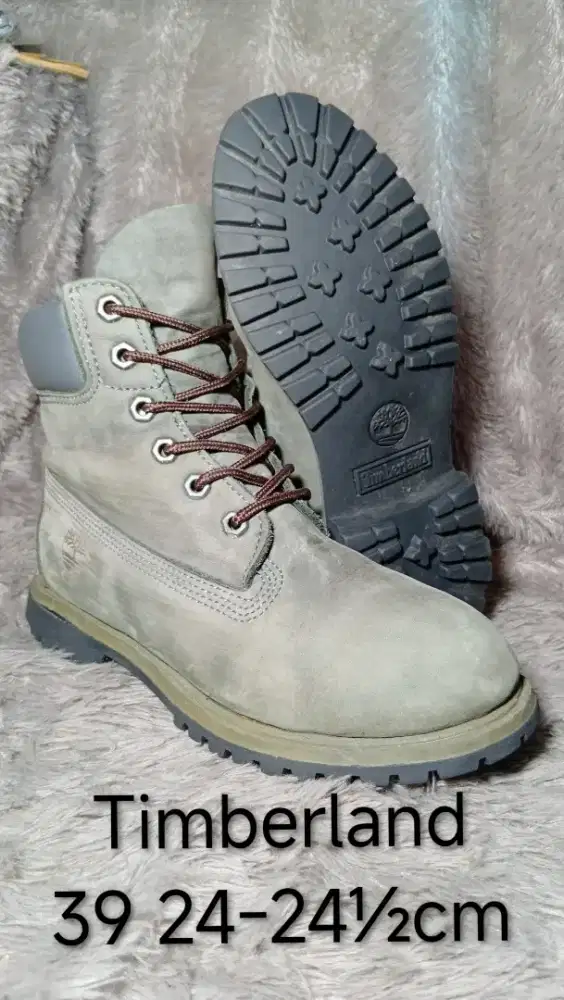 Timberland 6 Grey Icon Boots Made in Dominican