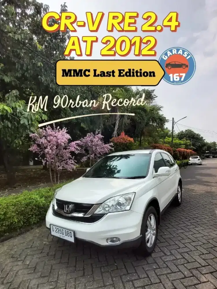 ISTIMEWA KM90rban Honda CRV 2.4 AT MMC 2012